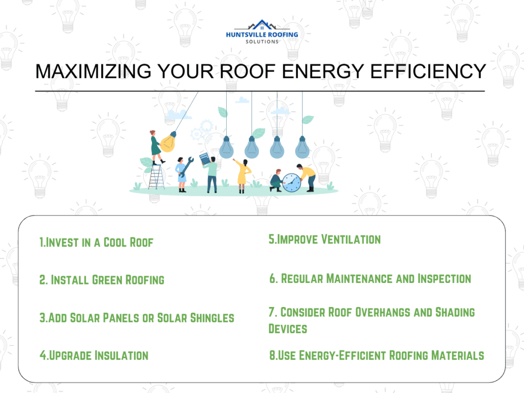 illustration on maximizing your roof energy efficiency